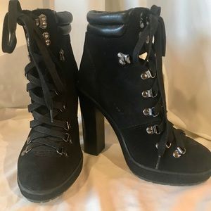 Coach Black suede Booties